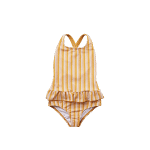 Amara Swimsuit: Stripe: Peach/Sandy/Yellow Mellow