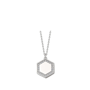 Deco White Sapphire Cosmos Locket