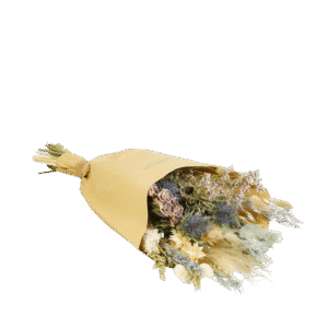 Dried Flowers Field Bouquet – Frosted White