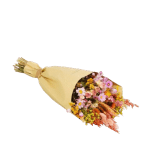Dried Flowers Field Bouquet Medium - Sunny Delight