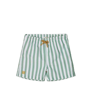 Duke Board Shorts: Stripe: Peppermint/White