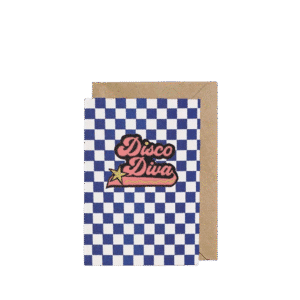 Disco Diva, Open Greeting Card