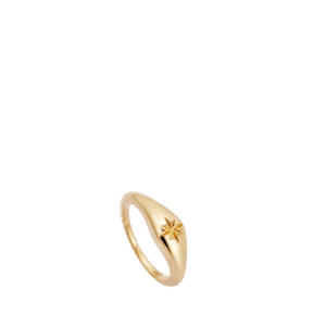Gold Mini Aurora Dome Ring