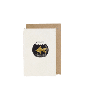 Fish Bowl, Open Greeting Card