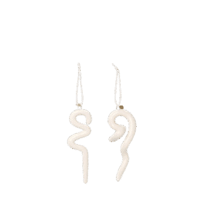 Doodle Ornaments, Set of 2