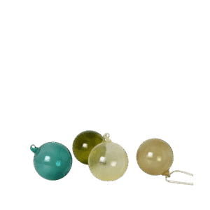 Glass Ornaments  L - Set of 4
