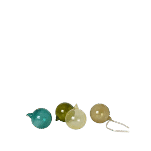 Glass Ornaments  M - Set of 4