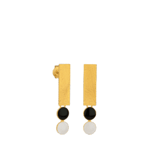 Somni Black and White Earrings