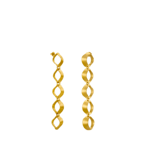 Xaluc Long Golden Earrings