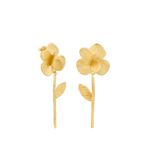 Pampalonia Golden Long Earrings