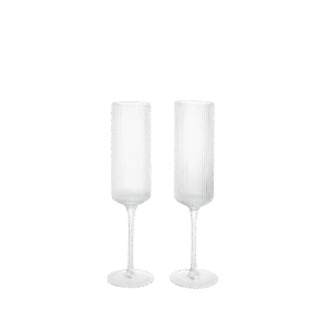 Ripple Champagne Flutes - Set of 2