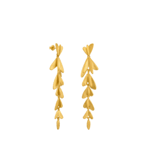 Vol Long Golden Earrings