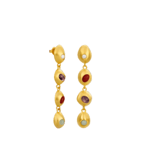 Addaia Golden Long Earrings