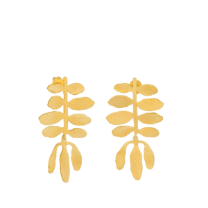 Silvela Golden Earrings Large