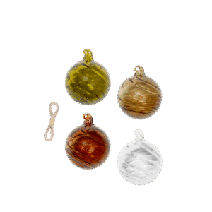 Twirl Ornaments M - Set of 4
